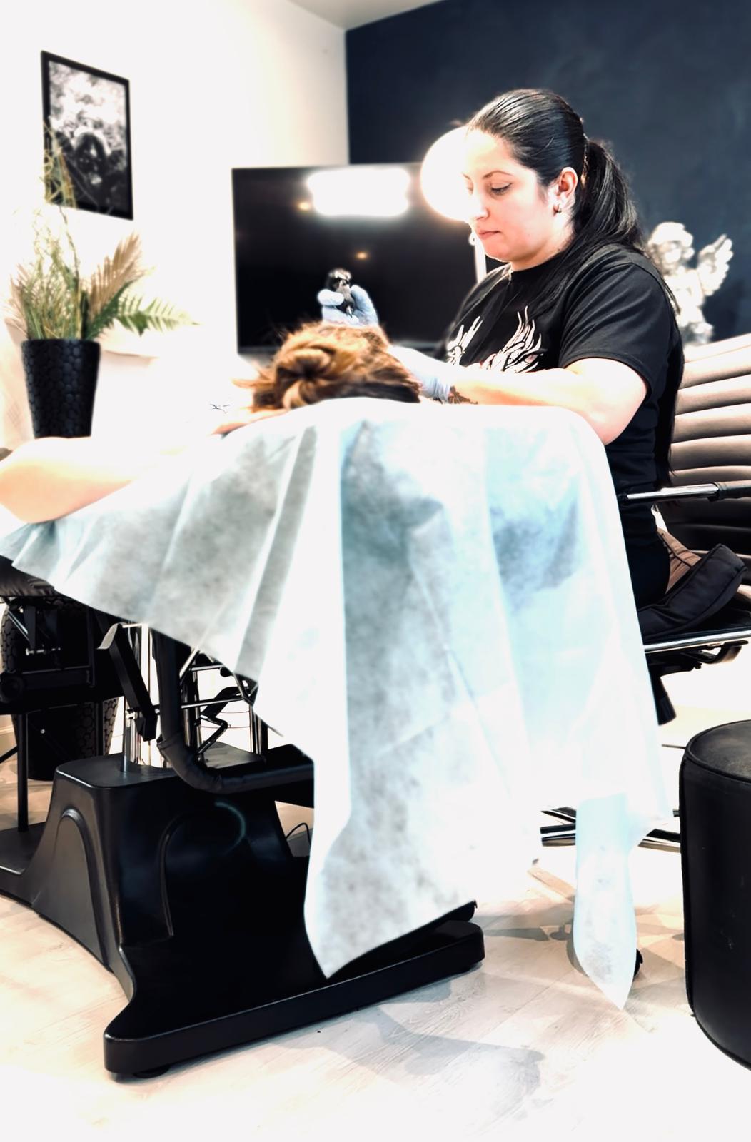 Tattoo artist working in Horsens studio